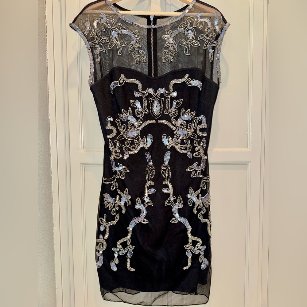 Elegant Black Sheer Dress